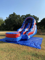 15' Red White & Blue Side w/ Splash Landing