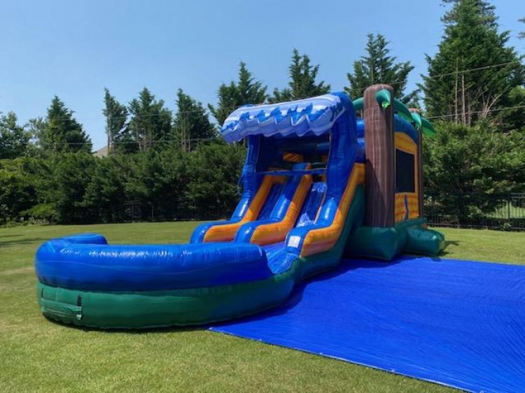Wet / Dry Bounce House Slide Combos